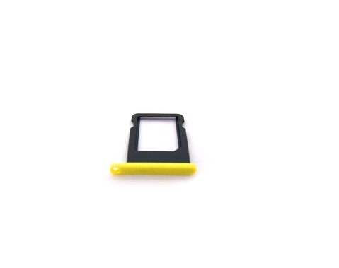 Контейнер SIM iPhone 5C (желтый)