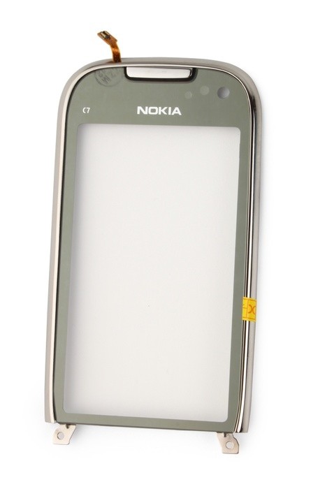 Сенсорный экран Nokia C7-00 без рамки Серебро