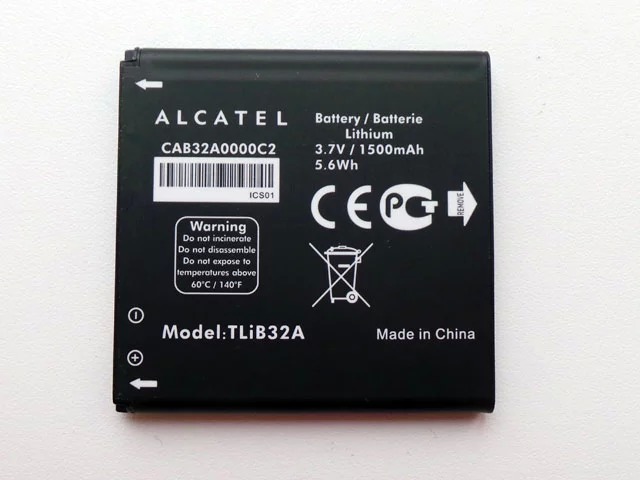 АКБ Alcatel CAB32A0000C2 (916/916D/991/991D/992/992D/6010D/6010X)