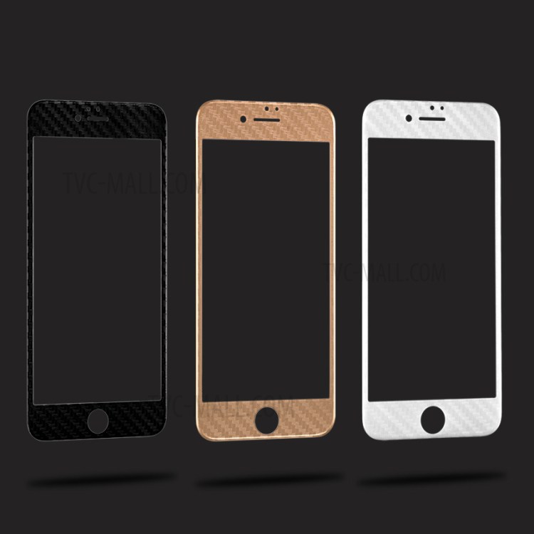 Защитное стекло Apple iPhone 6 / 6S "Glass" 3D (карбон / черный)