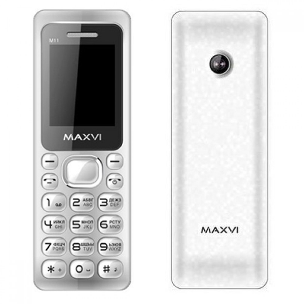 Телефон Maxvi M11 Silver ( 866406023668652 ) 