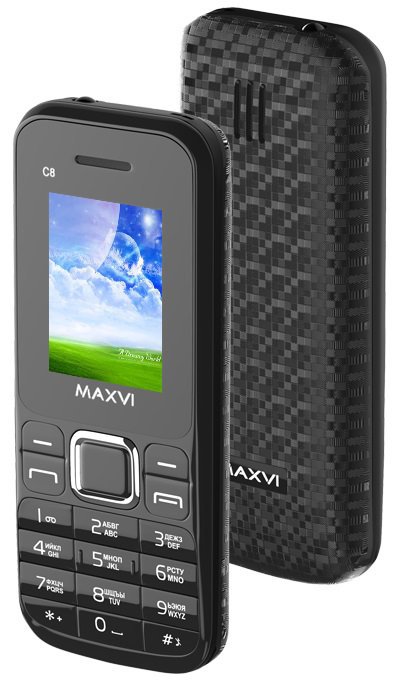 Телефон Maxvi C8 Black ( 863754010779559 )