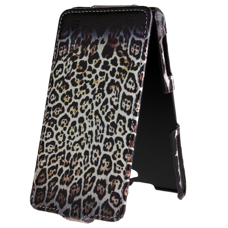 Чехол Flip-кейс Sony Z1 "Brera" (леопард)