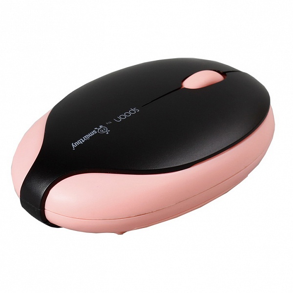 Мышь беспроводная "SmartBuy" Spoon (черно-розовая)