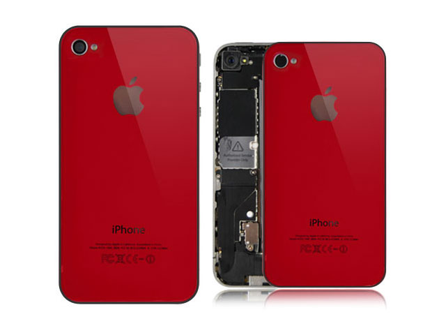 Задняя крышка iPhone 4S (красный)