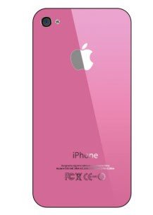 Задняя крышка для iPhone 4S (розовый)