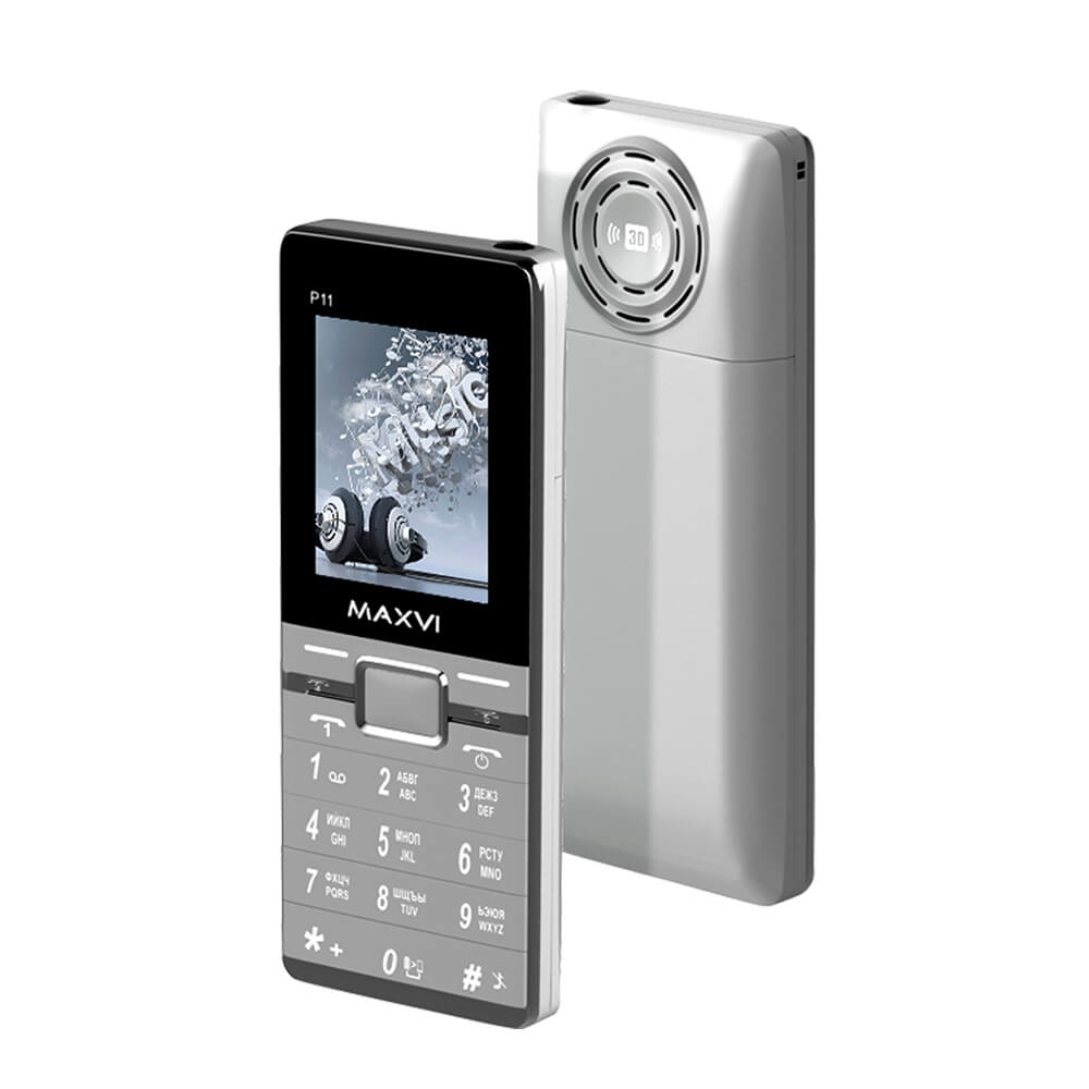 Телефон Maxvi P11 Silver ( 860560020537280 )