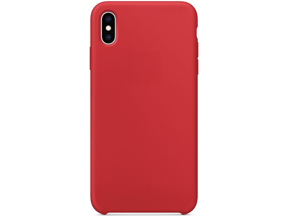 Чехол для iPhone X/XS Soft Touch реплика (красный)