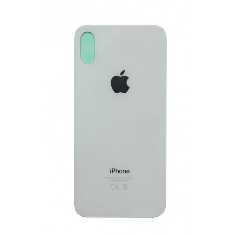 Задняя крышка iPhone X стекло (белый)