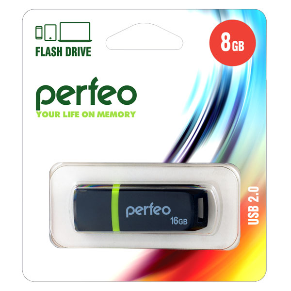 Флеш-накопитель Perfeo 8Gb (В ассортименте)