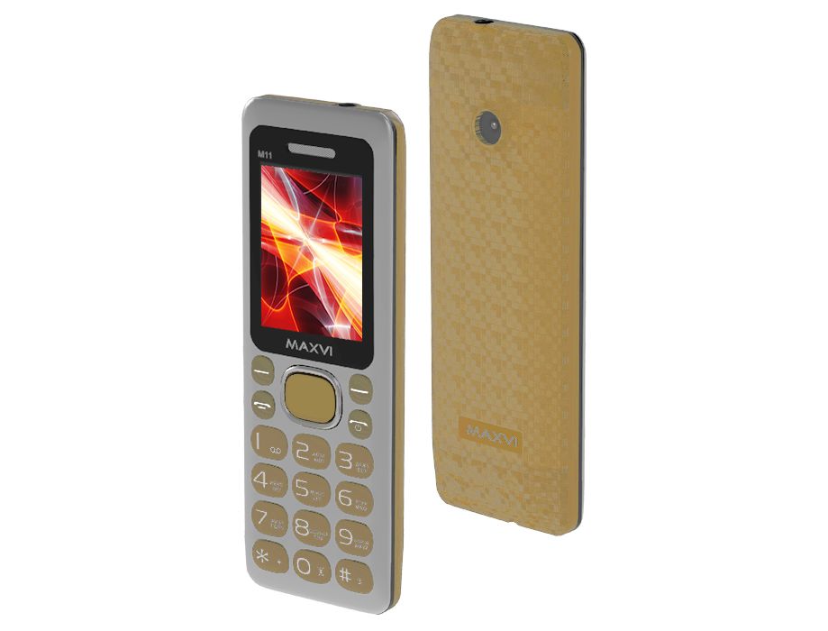 Телефон Maxvi M11 Gold ( 863754018561777 )