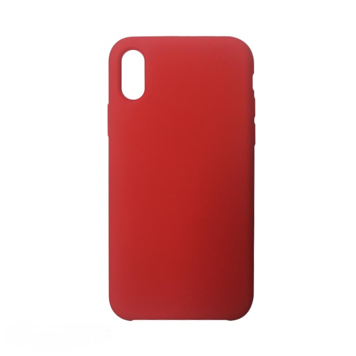 Чехол для iPhone X/XS Soft Touch (красный)