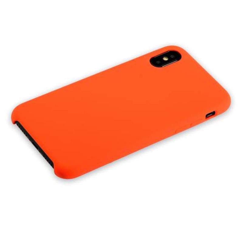 Чехол для iPhone X/XS Soft Touch (оранжевый)
