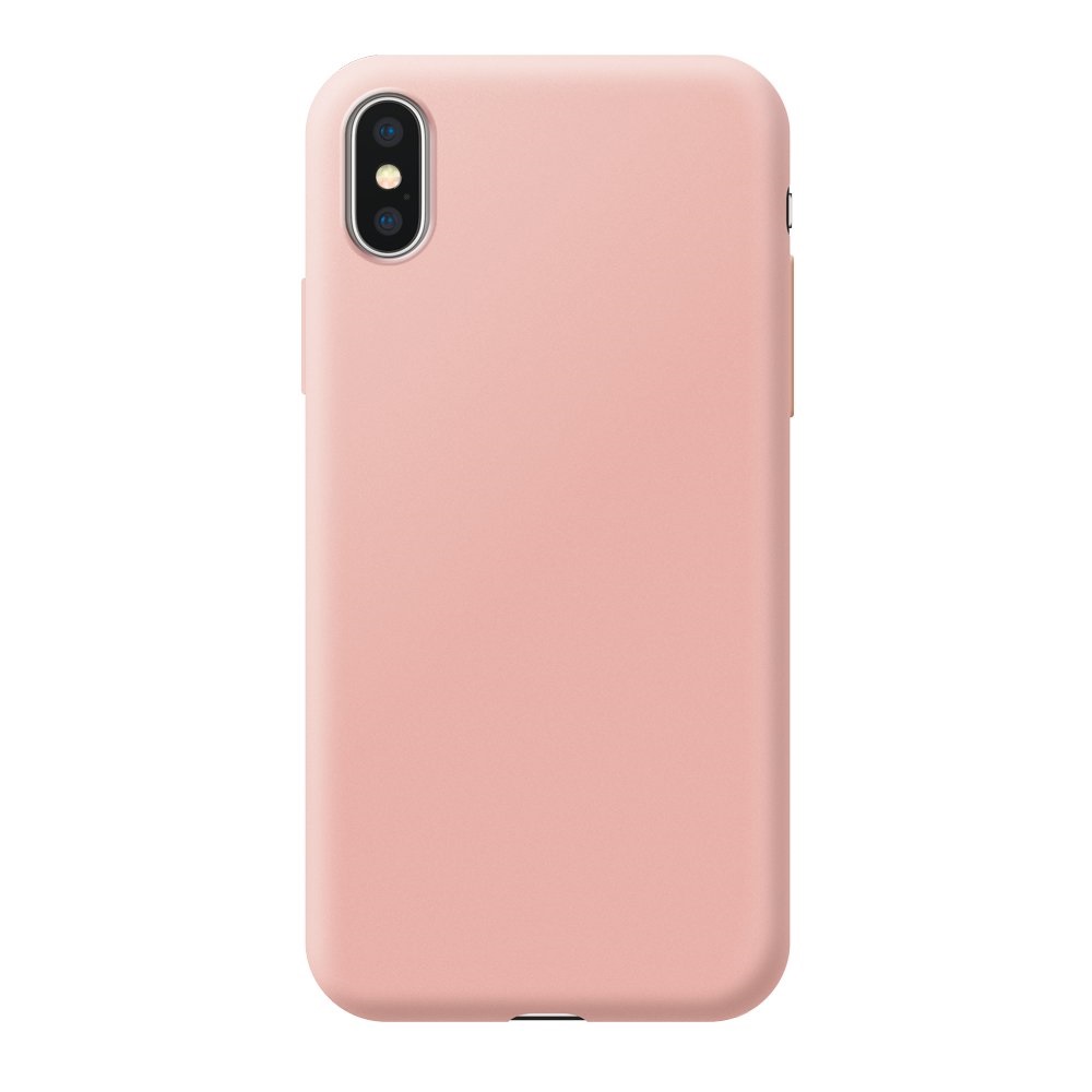 Чехол для iPhone X/XS Soft Touch (розовый)