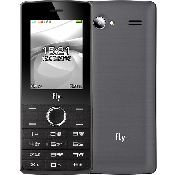 Телефон Fly FF244 Duos Grey ( 352474086680841 )