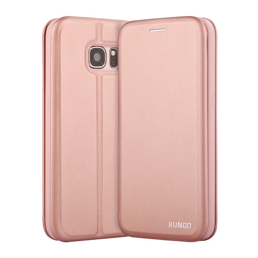 Чехол-книга для Samsung S8 "Xundd" Saina Series (кожа/розовое золото)