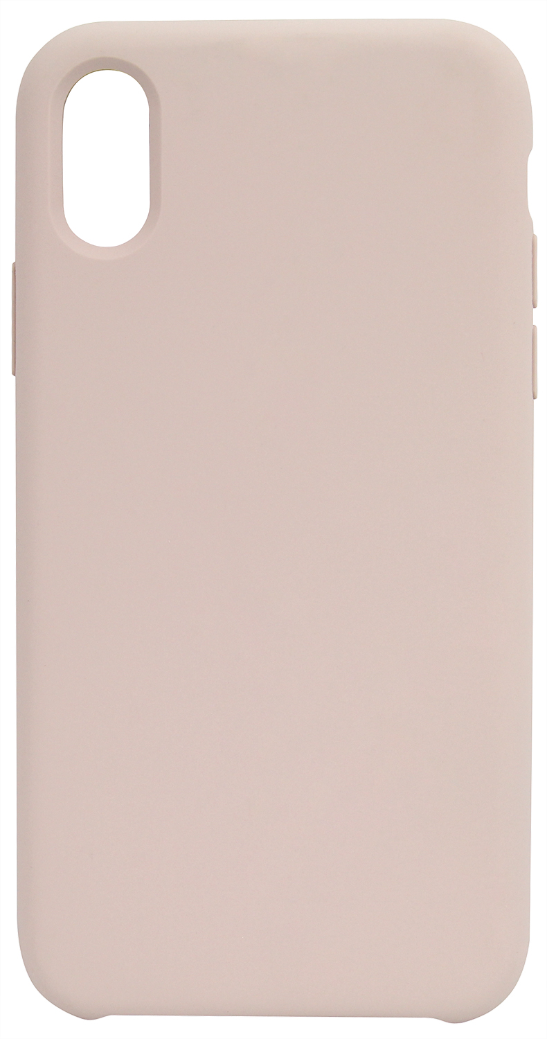 Чехол для iPhone X/XS Soft Touch (молочно-кремовый)