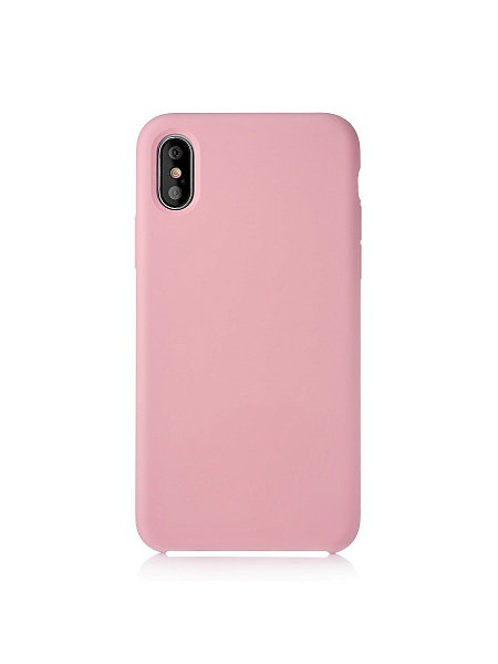 Чехол для iPhone X/XS Soft Touch (ярко-розовый)