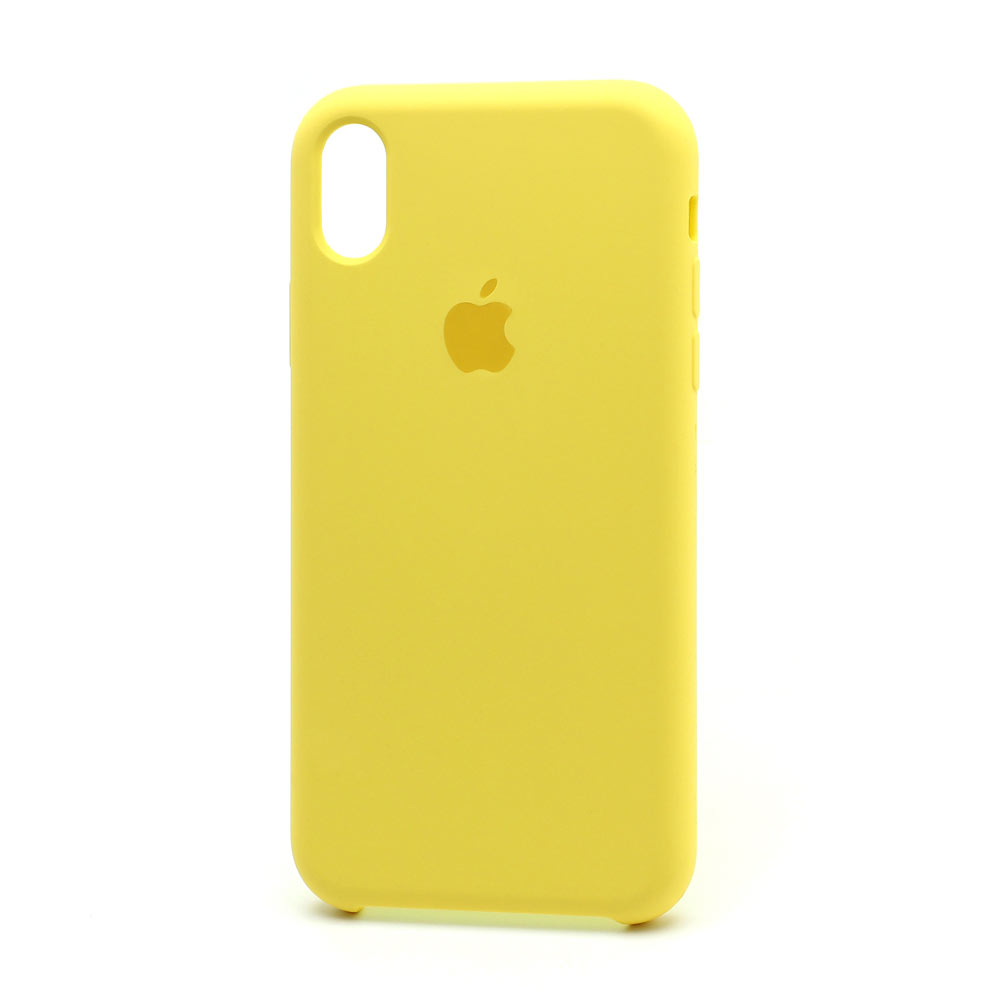 Чехол для iPhone X/XS Soft Touch (желтый)