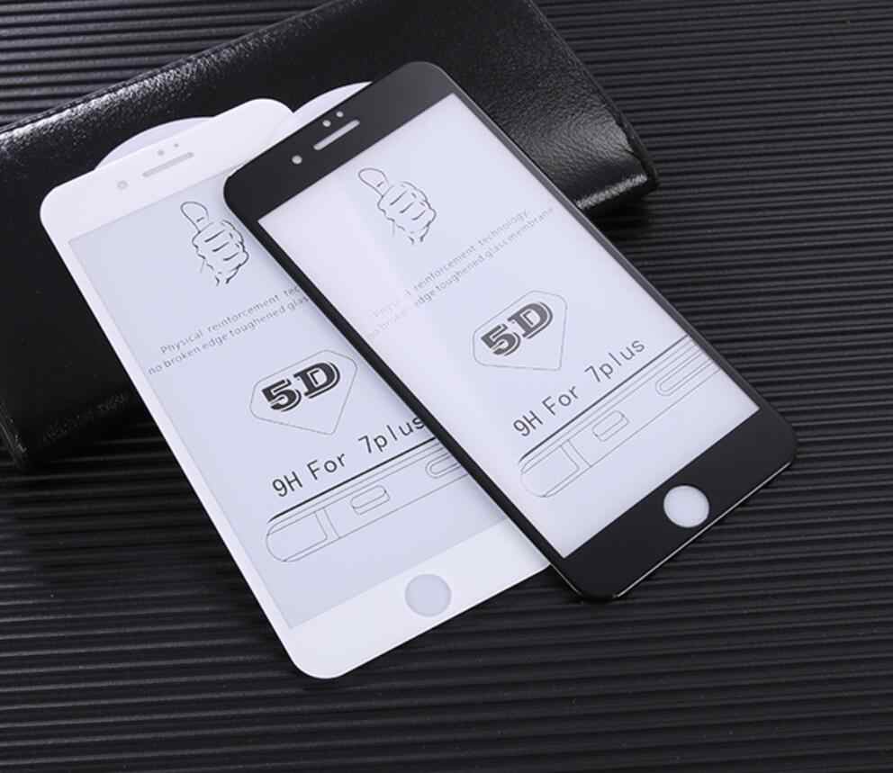 Защитное стекло Apple iPhone 7/8 Plus 5D (черный) тех. уп.