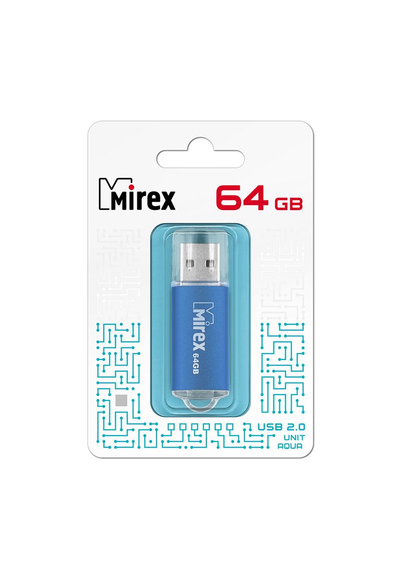 Флеш-накопитель Mirex Unit Aqua USB 64Gb (В ассортименте)