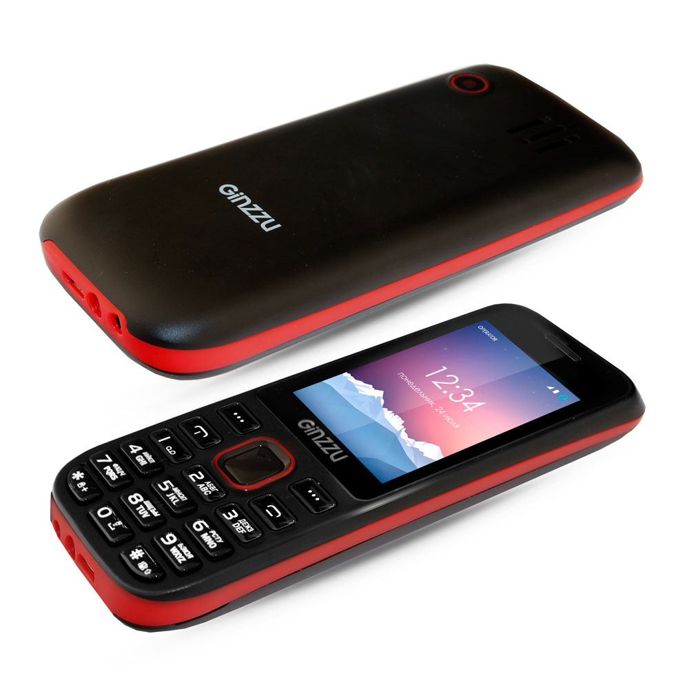 Телефон Ginzzu M201D Black Red ( 352268084258836 )