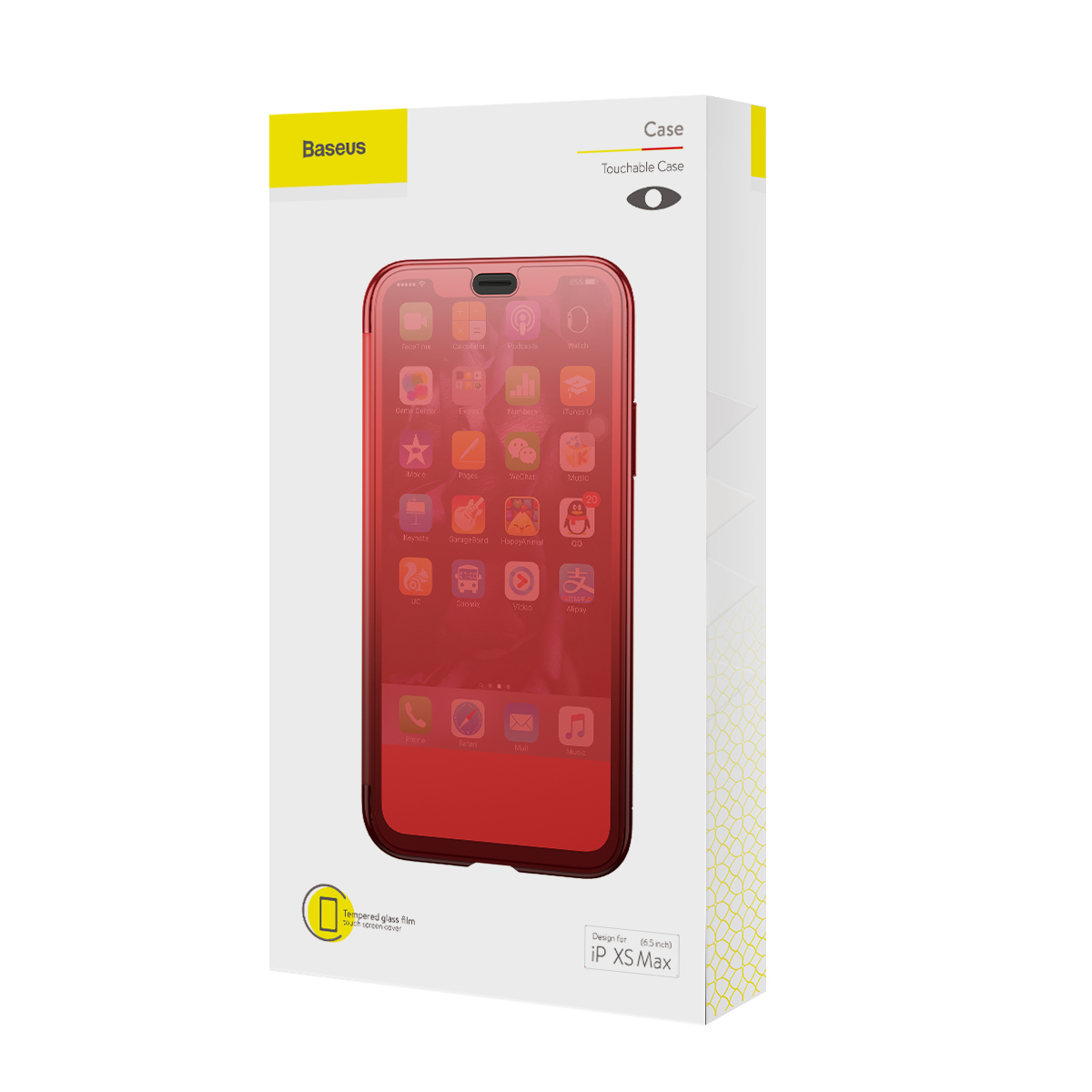 Чехол для iPhone XS Max "Baseus" (Touchable Case / красный)
