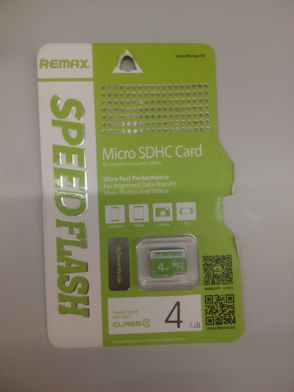 Карта памяти Remax micro SD 4Gb class 10 (без адаптера)