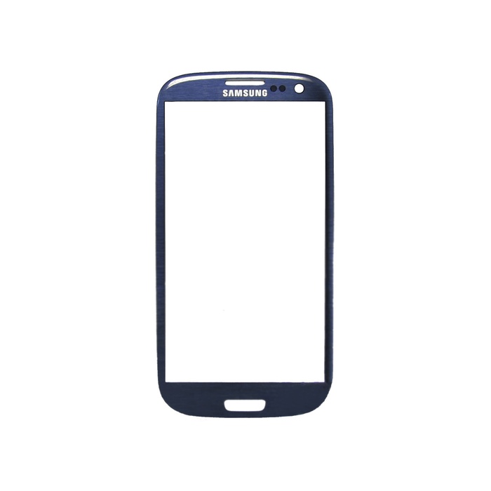 Cтекло для переклеивания  Samsung Galaxy S3 (i9300) синие