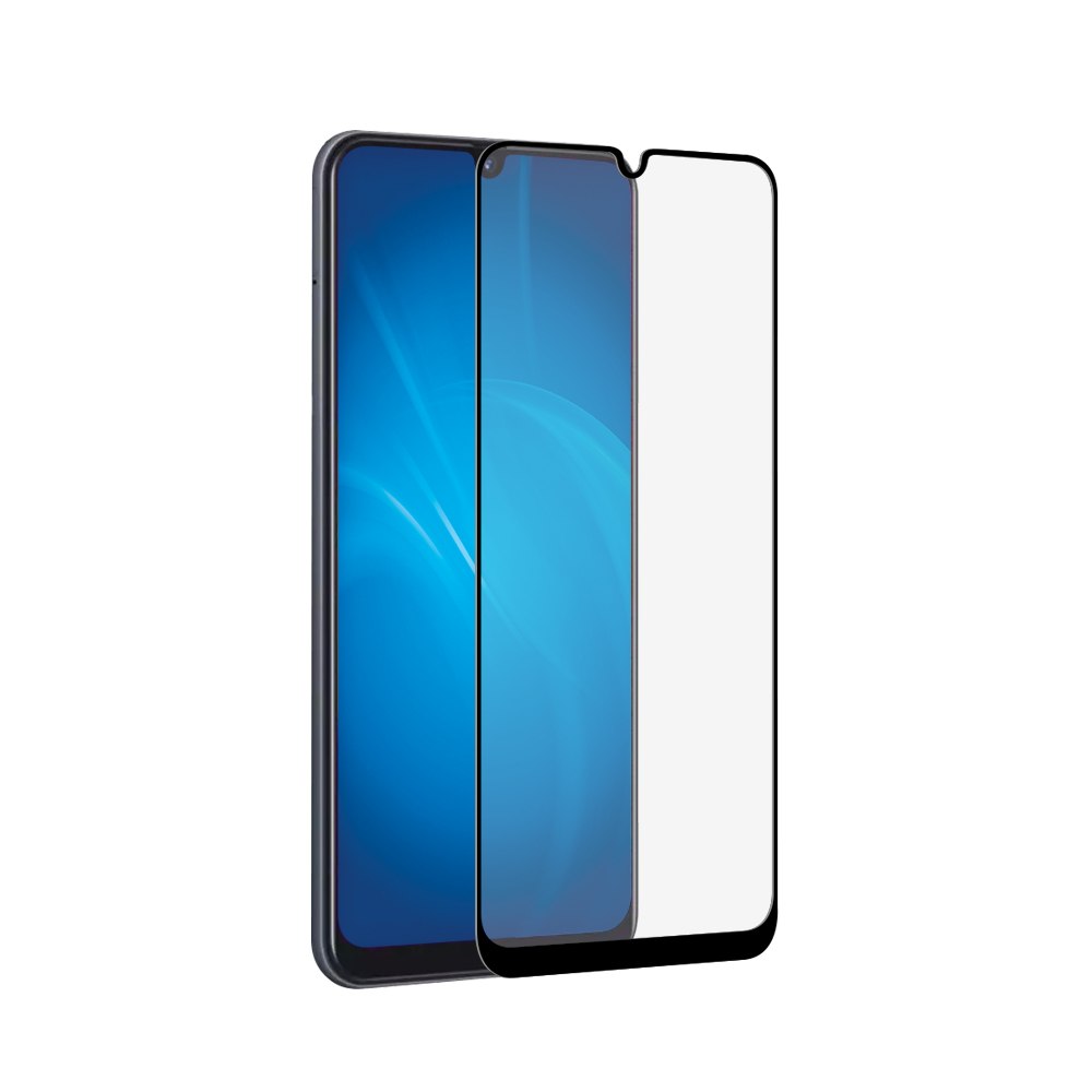 Защитное стекло для Samsung A70/A70S/A12 2019 5D (черный)