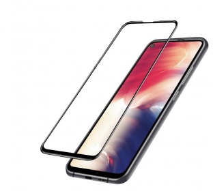 Защитное стекло полноэкранное для Samsung A8s 2019 6D (черный)