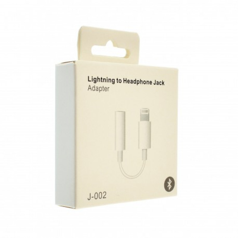 Переходник Lightning iPhone 5G/iPod/iPad на 3.5 J-002 Bluetooth  (белый)