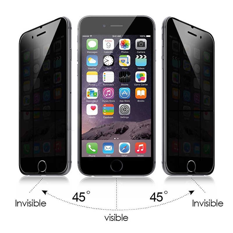 Защитное стекло полноэкранное для iPhone X/XS/11 Pro Антишпион HongPai (черный)