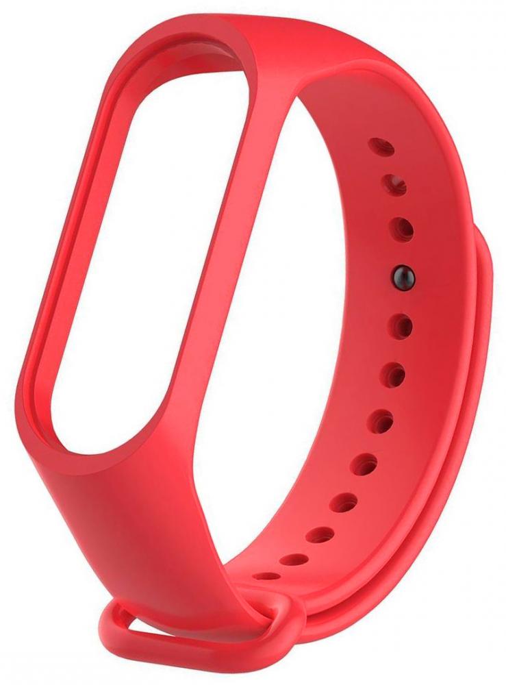 Ремешок для браслета "Xiaomi" Mi Band 3/4 силикон (красный)