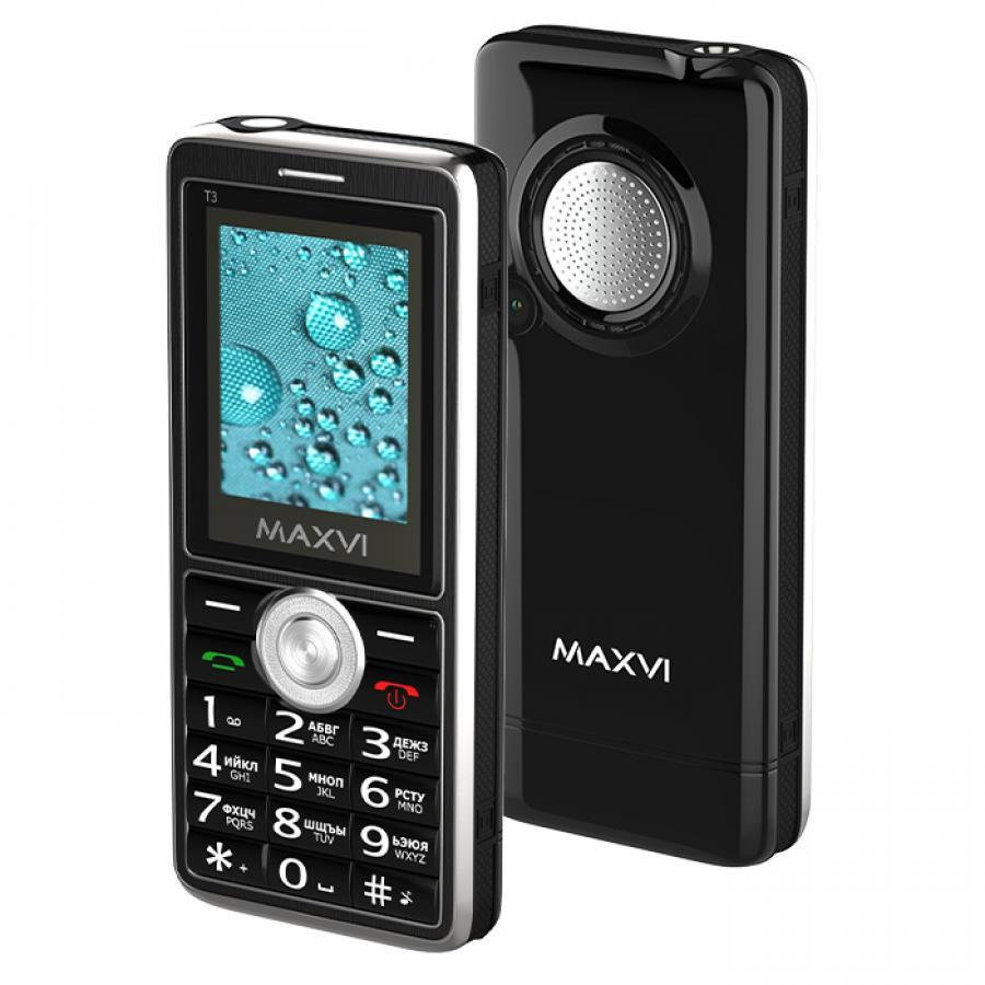 Телефон Maxvi T3 Black (IP67)