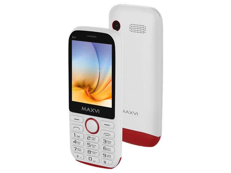 Телефон Maxvi K17 White Red