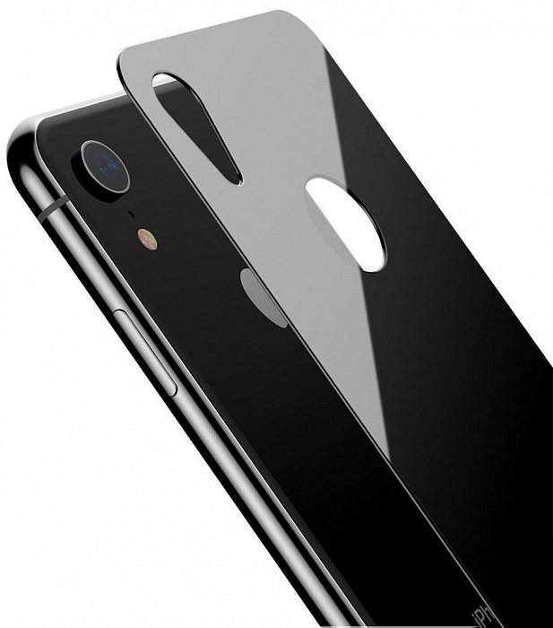 Защитное стекло на заднюю часть для iPhone XS Max/11 Pro Max Baseus SGAPIPH65- BM01 (черное)