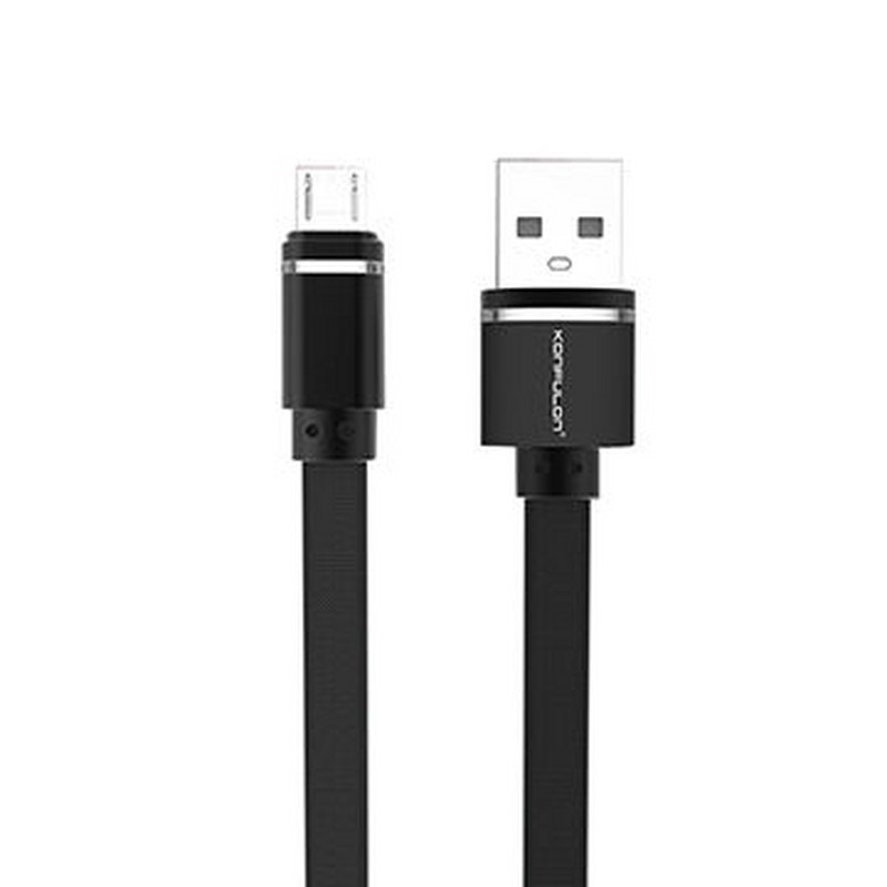 Кабель micro USB 1м  Konfulon S76 черный