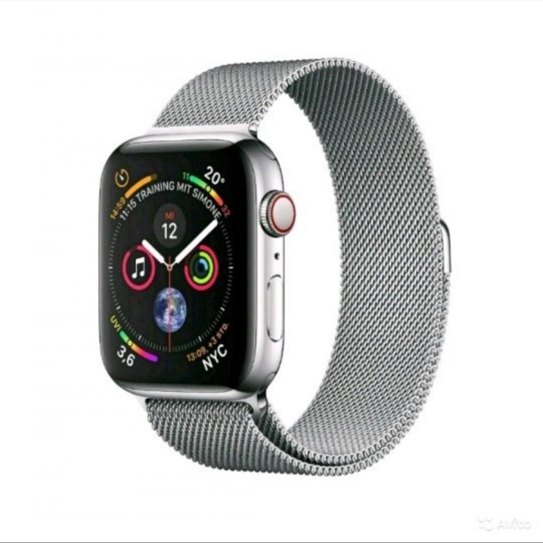 Ремешок металлический для Apple Watch 42/44/45mm (серебро)