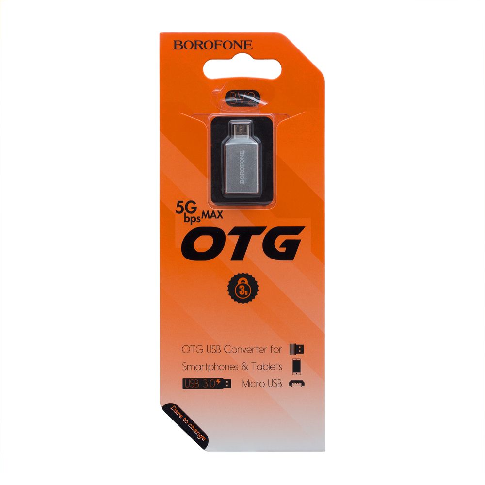 Переходник OTG microUSB / USB Borofon BV2