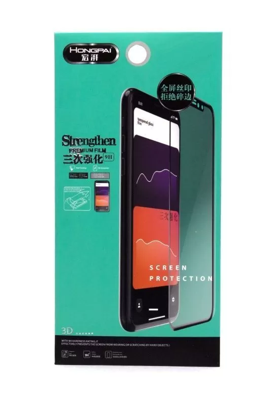 Защитное стекло полноэкранное для Xiaomi Redmi 8/8A HongPai (черный)