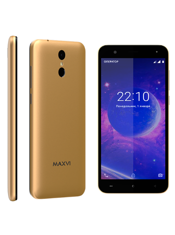 Смартфон Maxvi MS531 Vega 1Gb/8Gb Gold