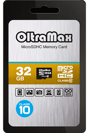 Карта памяти 32Gb OltraMax micro SD class 10 (без адаптера)