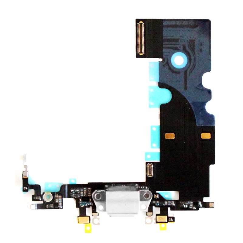 Шлейф для iPhone 8/SE 2020 системный разъем/микрофон/GSM антенна (белый)
