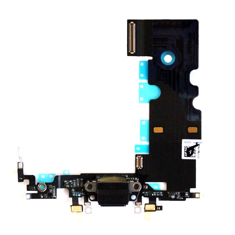 Шлейф для iPhone 8/SE 2020 системный разъем/микрофон/GSM антенна (черный)