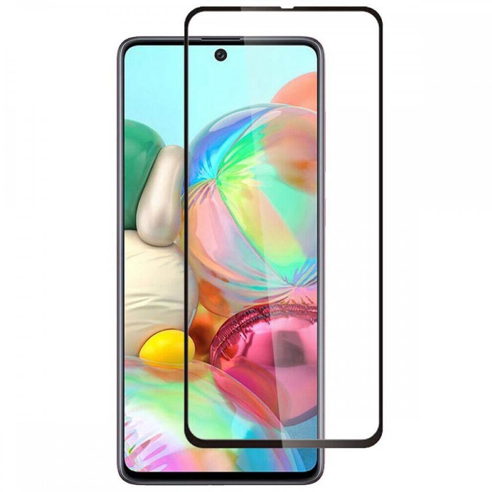Защитное стекло полноэкранное для Samsung A51/M31S (A515F/M317F) (черный)