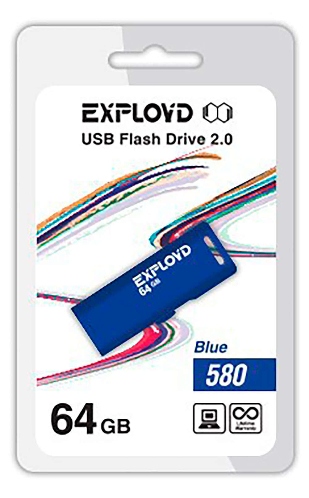 Флеш-накопитель 64GB Exployd 580 