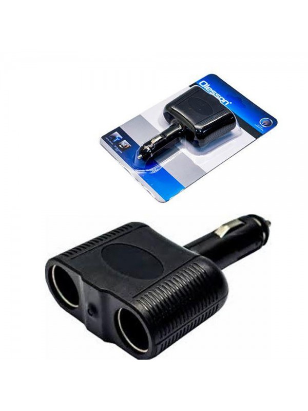 Автомобильный разветвитель прикуривателя Olesson 1643 (2 USB) (черный)