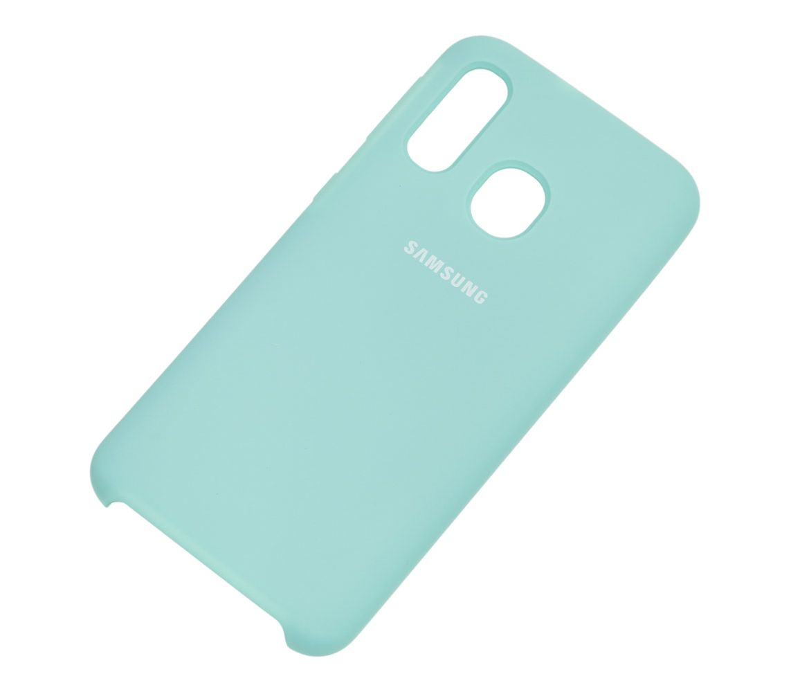 Чехол Samsung A40 Soft Touch (бирюза)