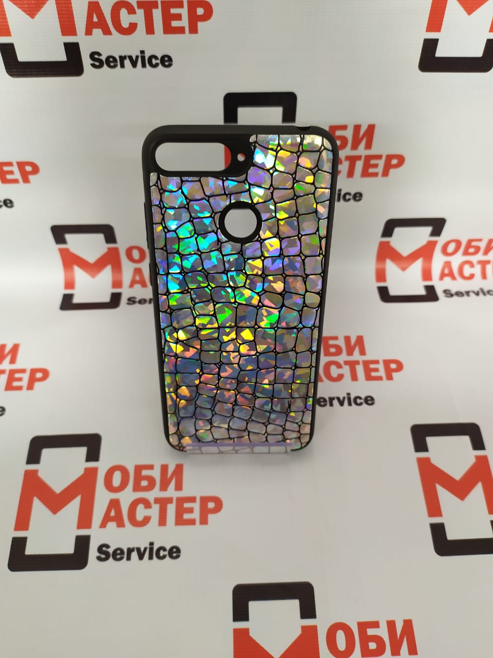 Чехол Huawei Honor 7A Pro/7C/Y6 Prime (2018) (Fantastic Skin/серебро)